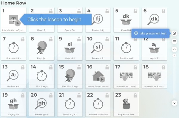 Kho bài học vô cùng phong phú với hơn 100 cấp độ 
