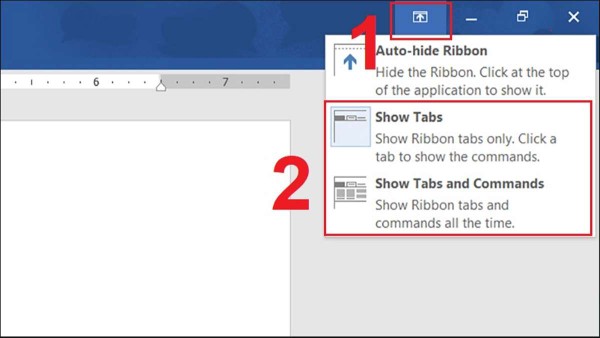 Một menu sẽ xuất hiện với hai tùy chọn