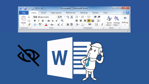 Thanh công cụ trong Word, còn được gọi là thanh Ribbon