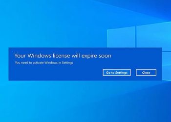 your windows license will expire soon