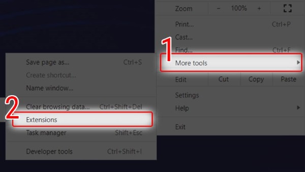 Chọn Tiện ích mở rộng