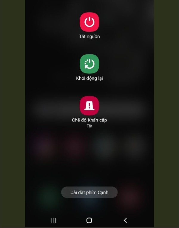 Chọn “Khởi động lại”