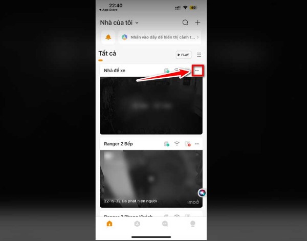 Nhấn chọn vào biểu tượng ba chấm