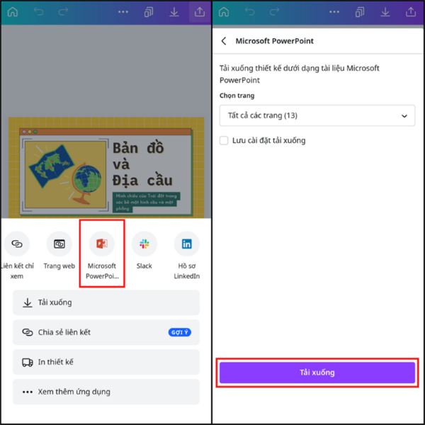 Chọn Microsoft PowerPoint