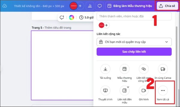 Chọn Xem tất cả