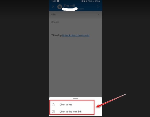 Chọn nguồn tệp muốn chia sẻ