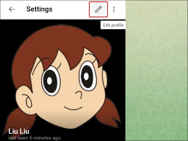 Nhấn vào biểu tượng cây bút 