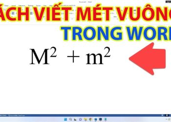 Cách gõ mét vuông, mét khối