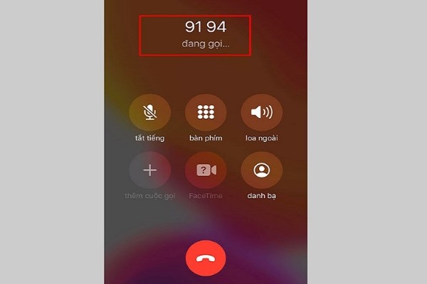 Liên hệ trực tiếp tổng đài tới số hỗ trợ 9194