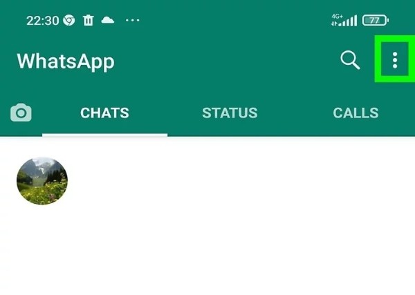 Nhấn chọn vào biểu tượng dấu ba chấm