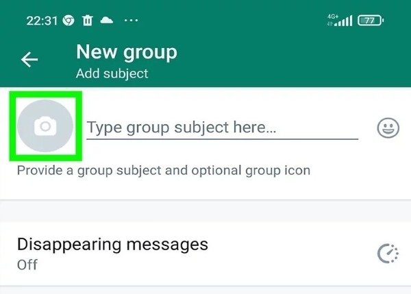 Chọn hình đại diện cho nhóm