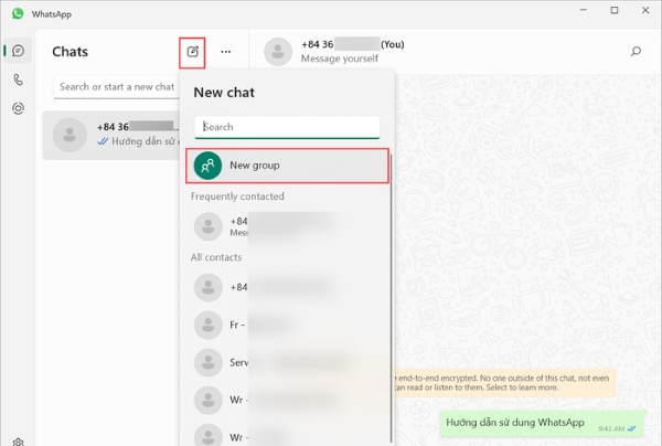 Nhấn chọn New Group