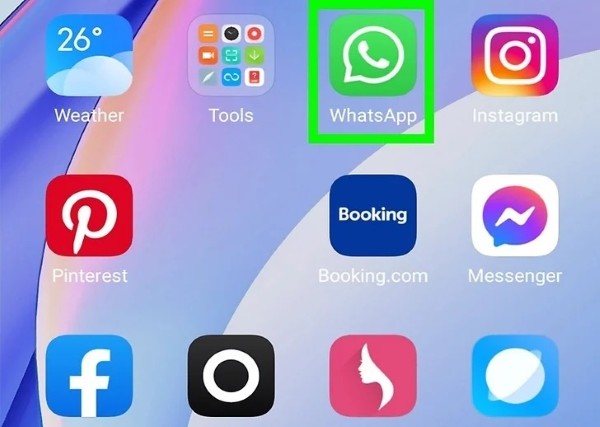 Mở ứng dụng WhatsApp