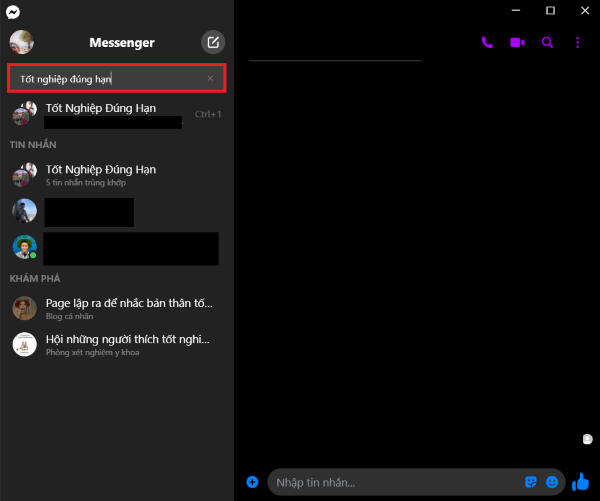 Nhập tên nhóm cần tìm