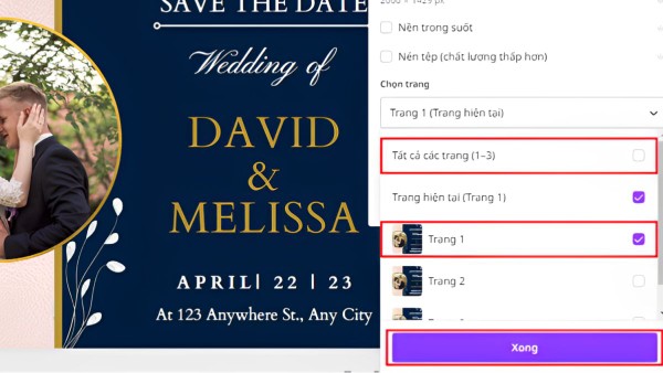 Chọn tải lần lượt từng trang