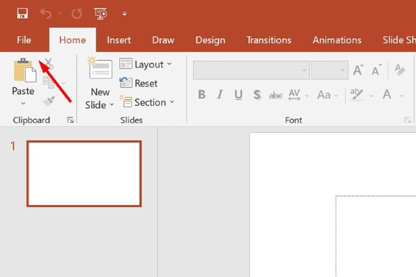 Mở tệp PowerPoint cần chuyển