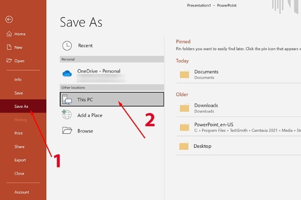 Nhấn vào File → chọn Save As