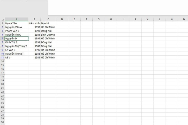 Nhấn OK để xem kết quả