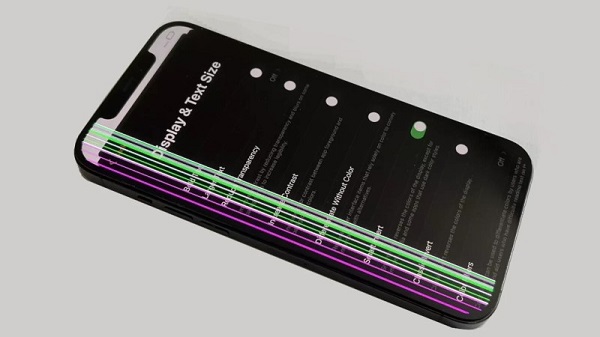 Màn hình có những vệt sáng bất thường hoặc bị sọc màn hình