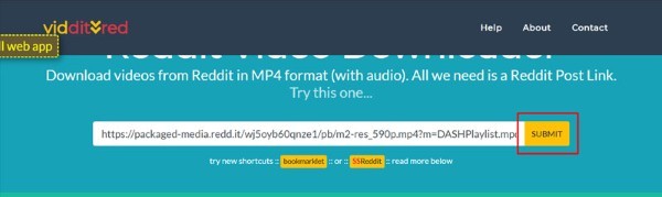 Dán link video vào ô nhập liệu