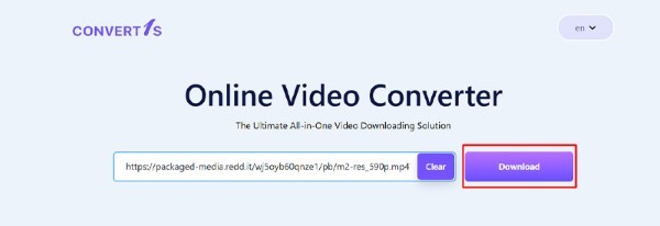 Chọn định dạng video và nhấn tải xuống