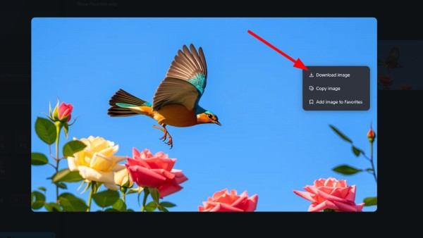 Chọn “Download image”
