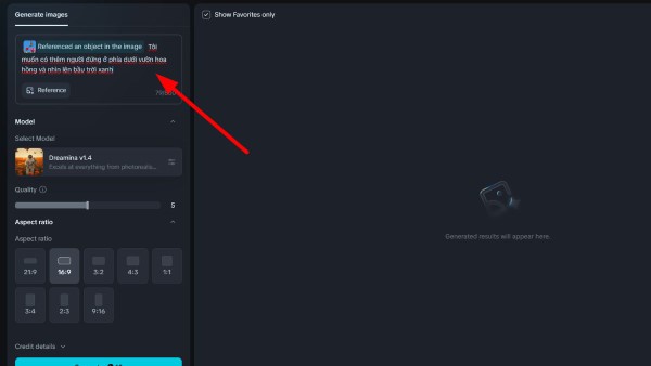 Thêm chỉ dẫn để AI thay đổi các yếu tố mong muốn