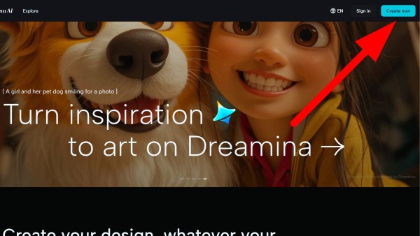 Chọn “Create Now”