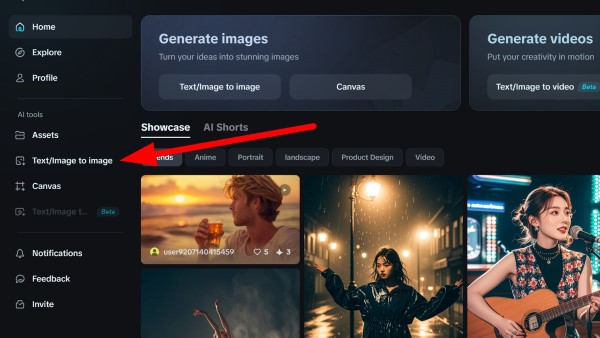 Chọn “Text/Image to Image”