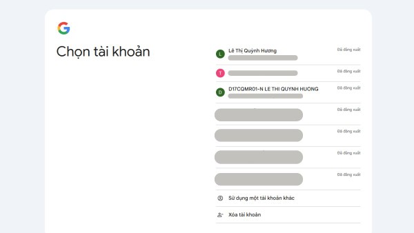 Tiến hành đăng ký tài khoản theo hướng dẫn của Google