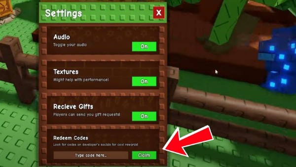 Điền mã code vào ô tương ứng