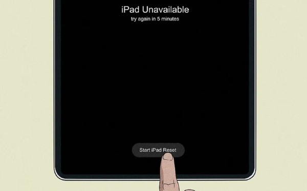 Chọn Bắt đầu đặt lại iPad