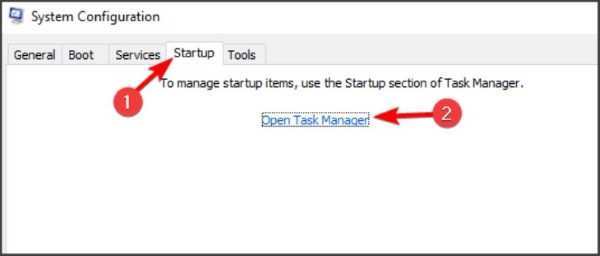 Chọn Open Task Manager