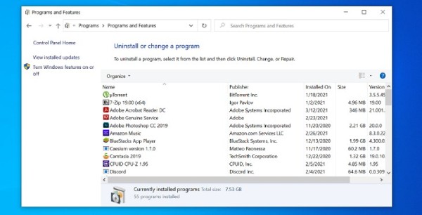 Chọn Close hoặc Exit