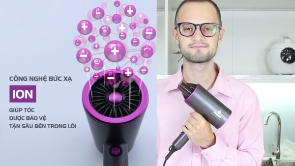 Máy sấy tóc ion âm Kalpen HDK-3601
