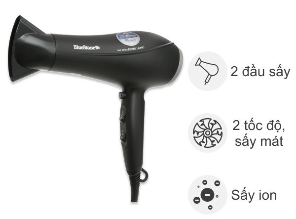 Máy sấy tóc 1850-2200W BlueStone HDB-1863