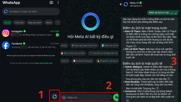 Nhập nội dung muốn hỏi hoặc yêu cầu trong khung trò chuyện