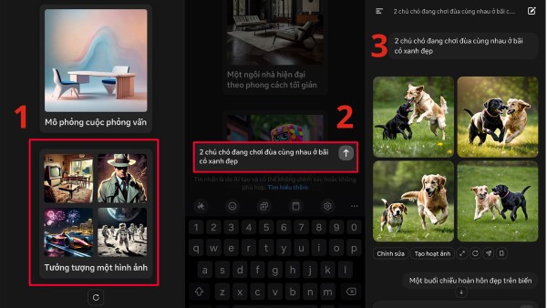 Nhập chi tiết ý tưởng cho bức tranh muốn tạo