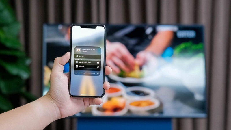 cách phản chiếu màn hình iPhone lên Tivi