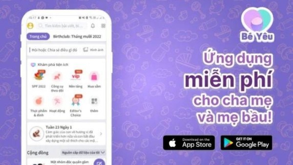 Ứng dụng Bé Yêu 