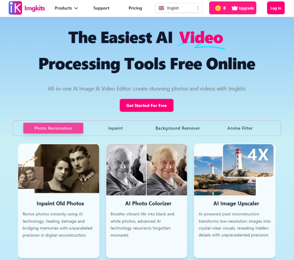 Img Kits giúp phục chế ảnh cũ, tăng độ phân giải và làm sạch vết xước