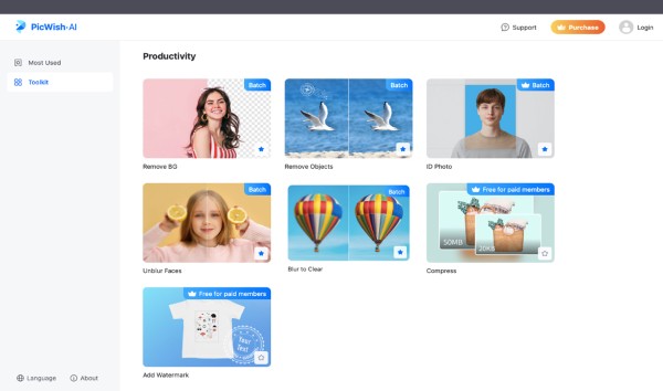 Picwish dễ sử dụng, thích hợp để cải thiện chất lượng ảnh cũ nhanh chóng 