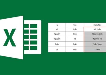 Phím tắt Merge cell trong Excel