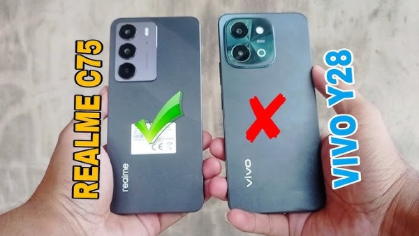 Thiết kế Realme C75 và Vivo Y28