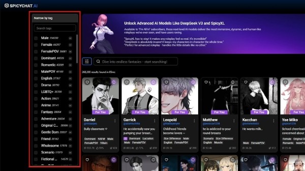 Chọn câu chuyện muốn tham gia