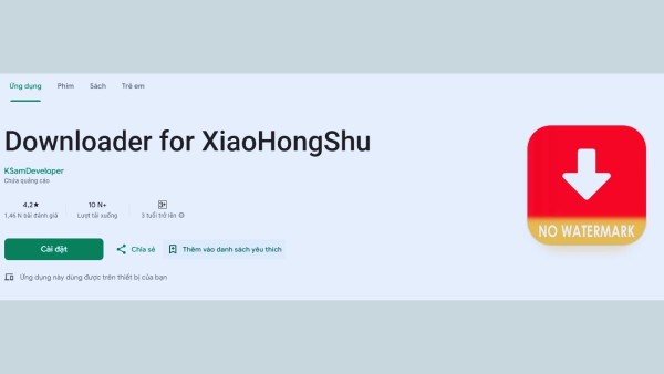 Tải và mở ứng dụng Downloader for XHS No Logo
