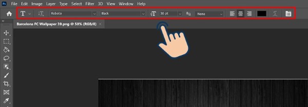 Điều chỉnh font, cỡ chữ, màu và vị trí chữ