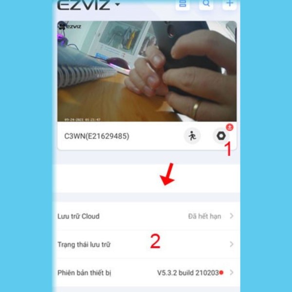 Nhấn vào phần Cài đặt