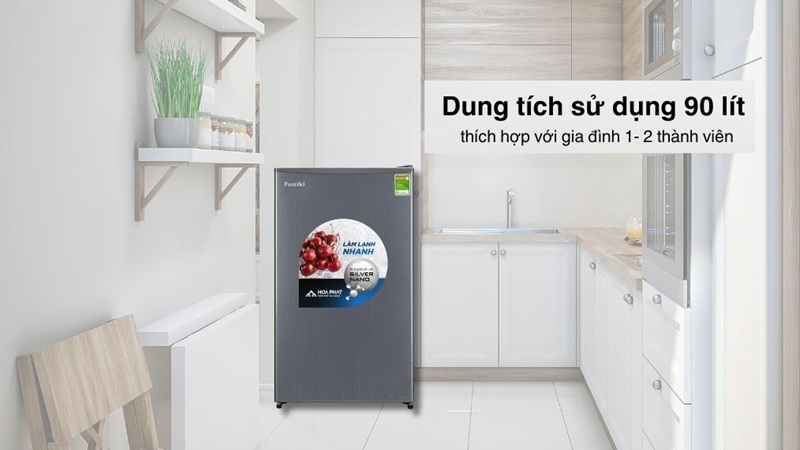 Tủ lạnh Funiki 90L FR-91CD thiết kế tinh giản, vận hành êm ái