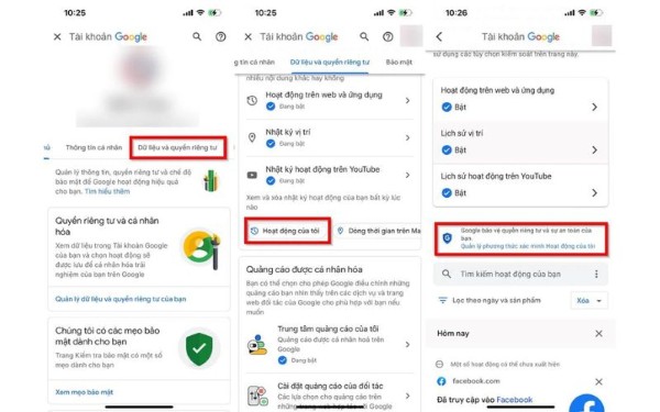Làm theo hướng dẫn để thiết lập bảo mật